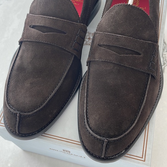 Bruno Magli suede loafers size 43 made in Italy